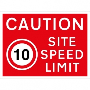 10mph Site Speed Limit Signs
