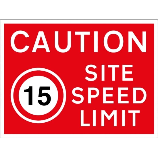 15mph Site Speed Limit Signs