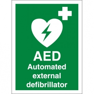 AED Automated External Defibrillator Signs