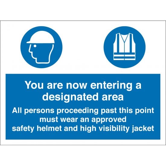 All Persons Must Wear Approved PPE Signs