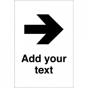 Arrow Right Sign Add Your Text
