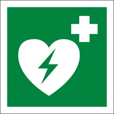 Automated External Heart Defibrillator Signs