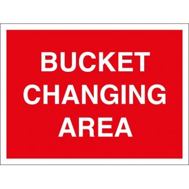 Bucket Changing Area Sign