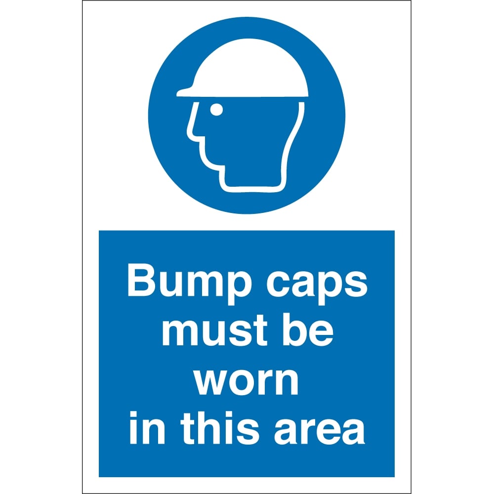 Bump Caps Must Be Worn In This Area Signs From Key Signs UK Bump Caps Must Be Worn In This Area Signs From Key Signs UK