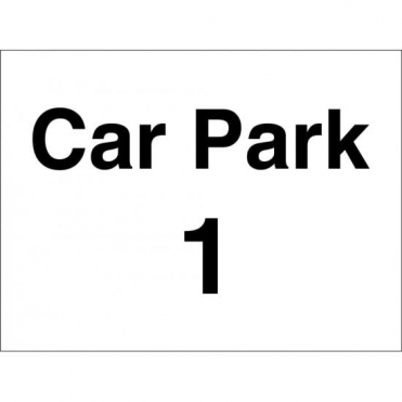 Car Park 1 Sign