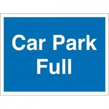 Car Park Full Sign