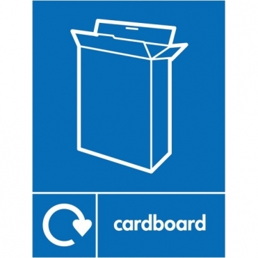 Cardboard Recycling Signs