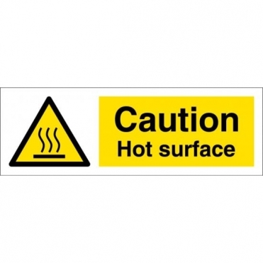 Size: 600mm x 200mm Hot Surface Signs