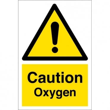Caution Oxygen Signs