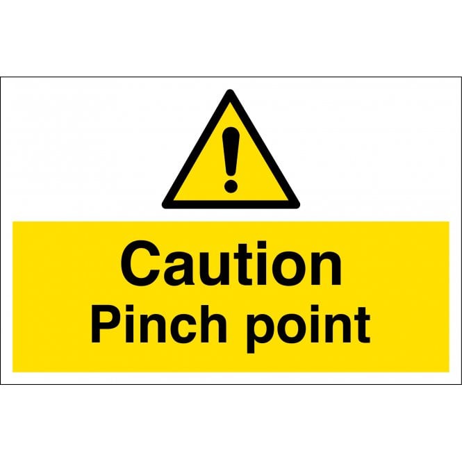 Caution Pinch Point Sign