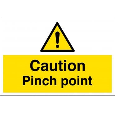 Caution Pinch Point Sign
