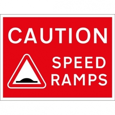 Caution Speed Ramps Signs