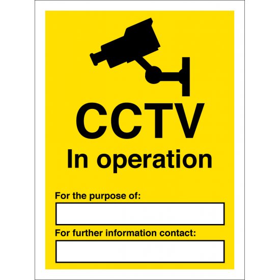 CCTV In Operation Signs