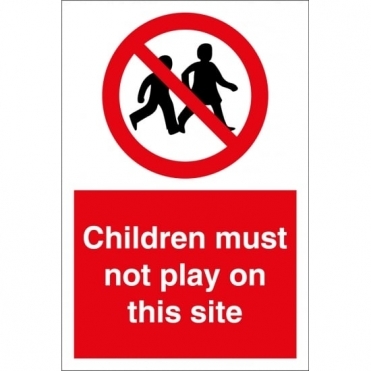 Size: 400mm x 600mm Prohibition Construction Signs