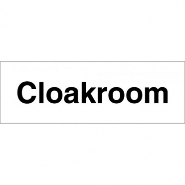 Cloakroom Signs