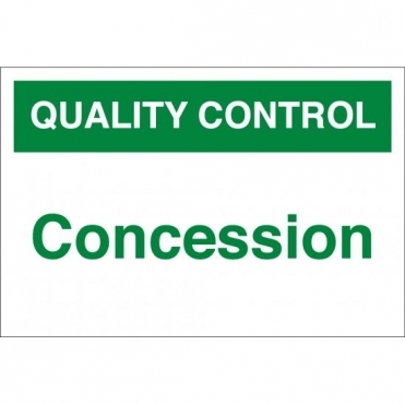 Concession Signs