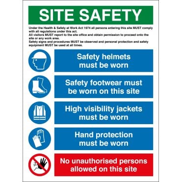 Construction Site Safety Signs