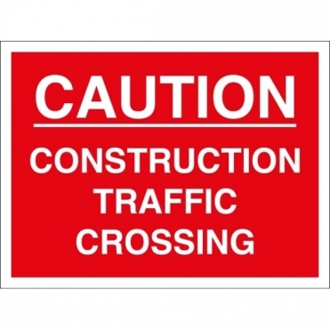 Construction Traffic Crossing Signs