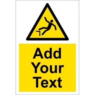 Custom Drop Below Signs