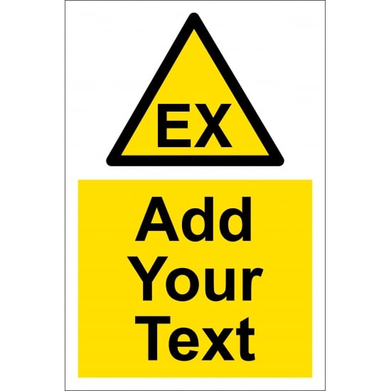 Custom Explosive Safety Signs