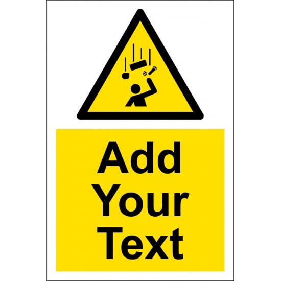 Custom Falling Objects Signs