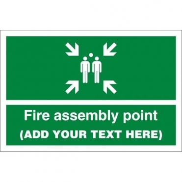 Material: 3mm Plastic Fire Assembly Point Signs
