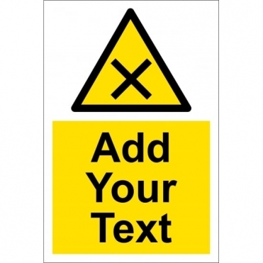 Custom Harmful Chemicals Signs
