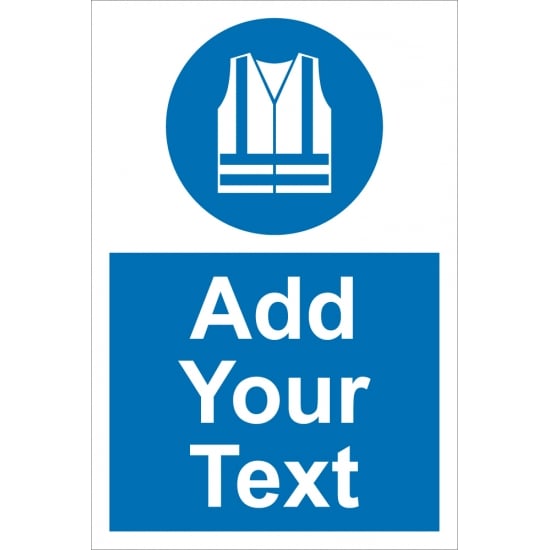 Custom High Visibility Vest Signs