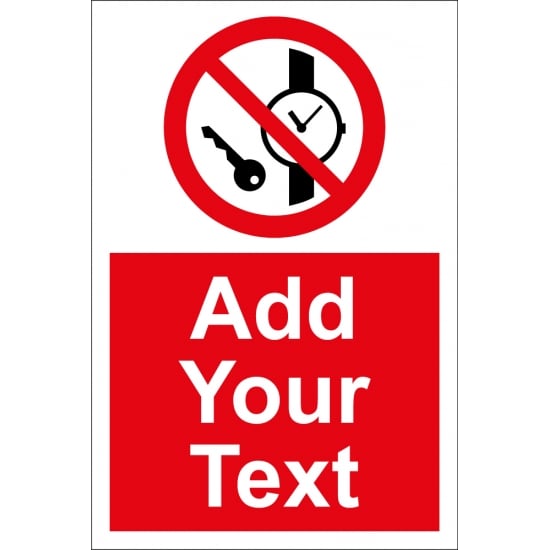 Custom No Metallic Articles Signs