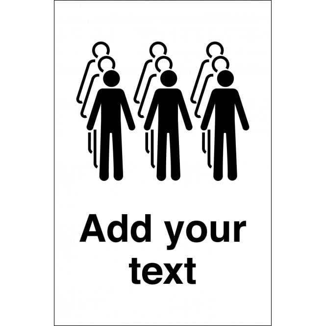 Custom Queue In Threes Sign