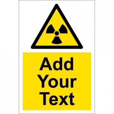 Material: 3mm Aluminium Composite Radiation Warning Signs