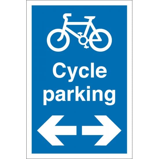 Cycle Parking Arrow Left Right Signs