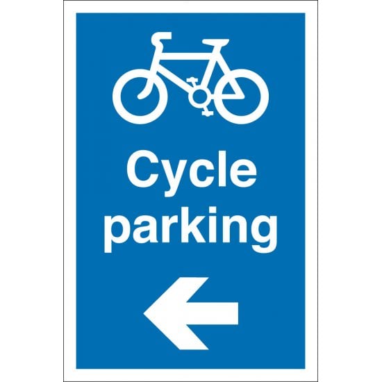 Cycle Parking Arrow Left Signs