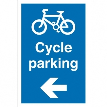 Cycle Parking Arrow Left Signs