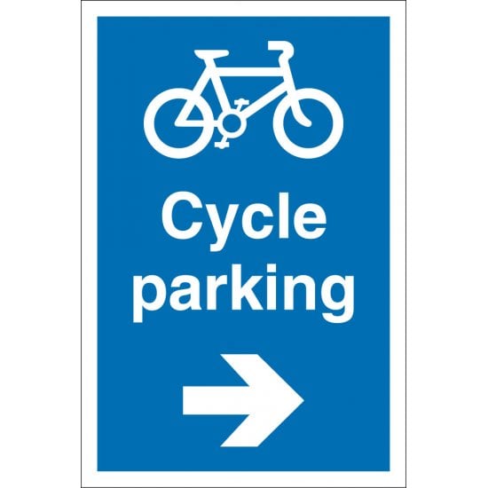 Cycle Parking Arrow Right Signs