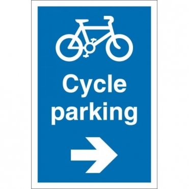 Cycle Parking Arrow Right Signs