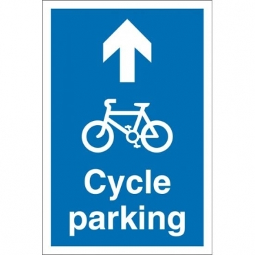 Cycle Parking Arrow Up Signs
