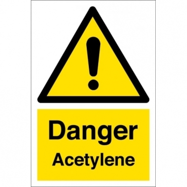 Danger Acetylene Signs