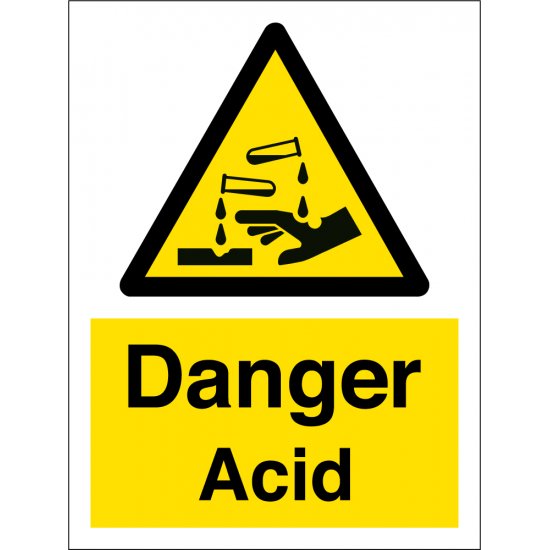 Danger Acid Signs