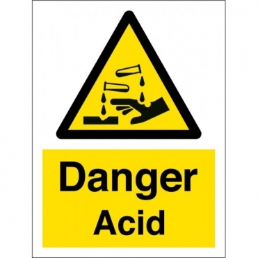 Danger Acid Signs