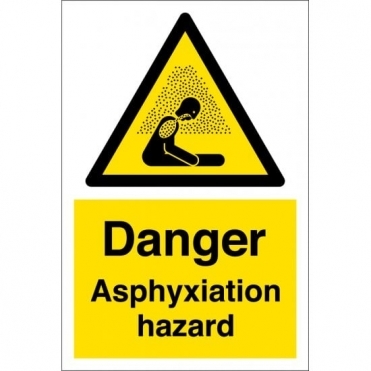 Danger Asphyxiation Hazard Signs