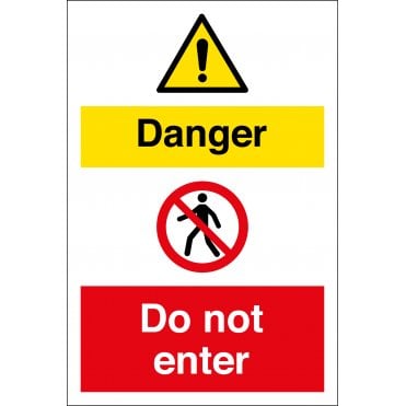 Size: 400mm x 600mm Restricted Access Safety Signs