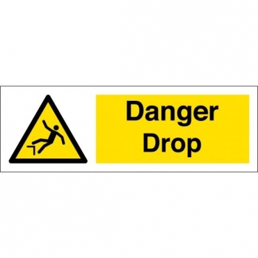 Size: 300mm x 100mm Key Signs Drop Below Warning Signs