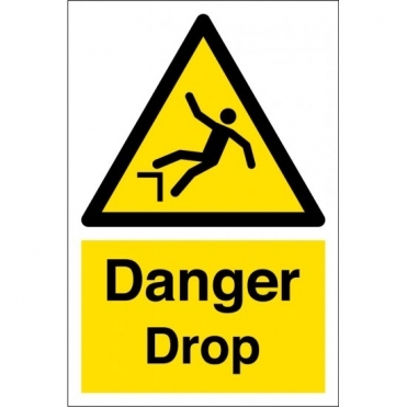 Danger Drop Signs