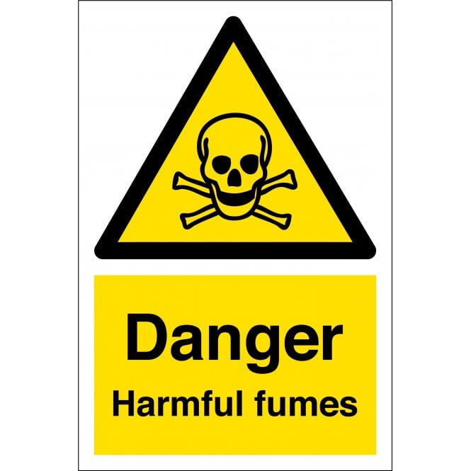 Danger Harmful Fumes Sign