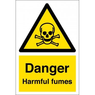 Danger Harmful Fumes Sign