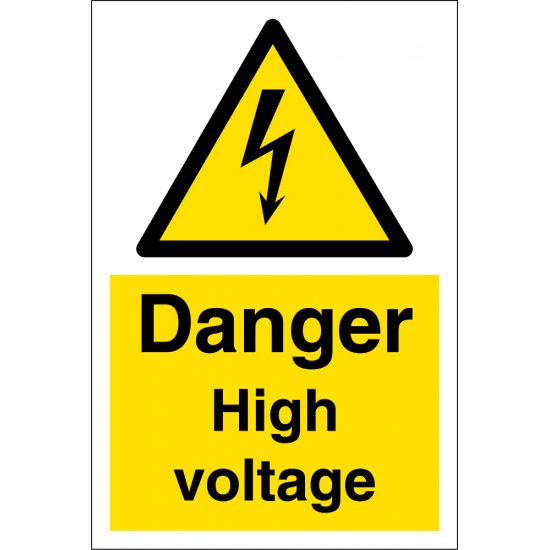 Danger High Voltage Signs