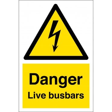 Danger Live Busbars Sign