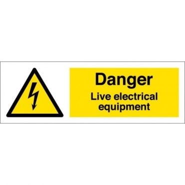 Size: 600mm x 200mm Electrical Safety Signs