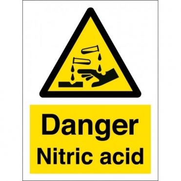 Danger Nitric Acid Signs